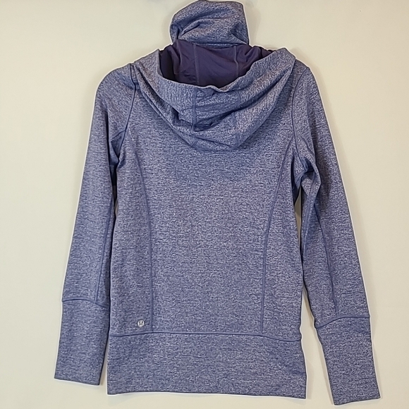 Lululemon Scuba Hoodie High Neck Jacket Purple/Blue Sz 6 - Picture 7 of 10